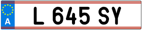 Trailer License Plate